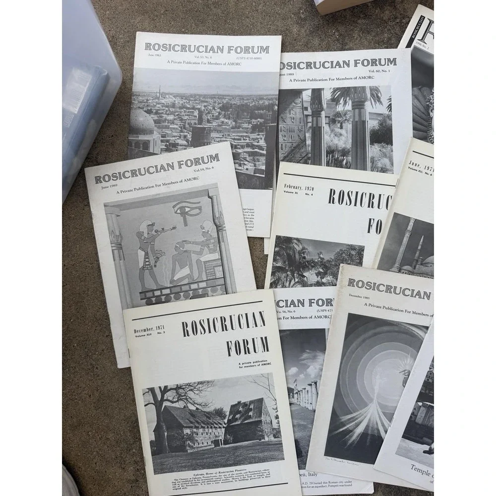 Rosicrucian FORUM Magazine 19 Random From 1970-1989